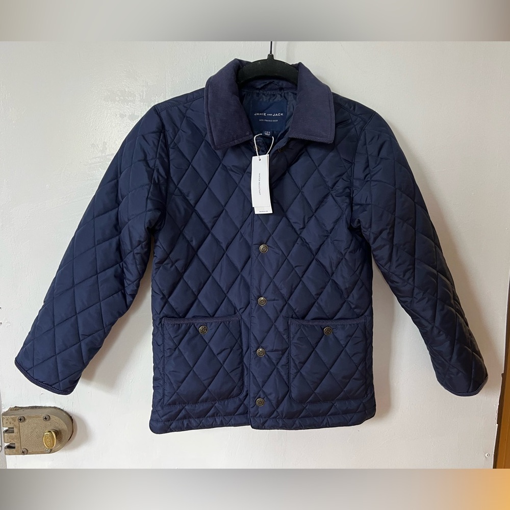 NWT Janie & Jack Quilted Field Jacket | Sz 7-8